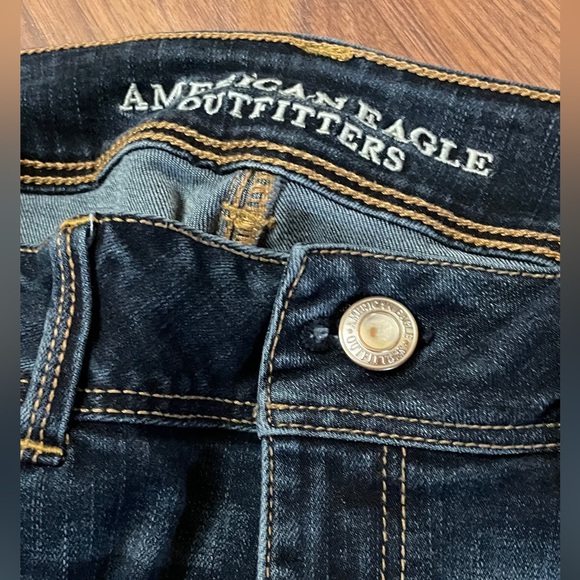 Men’s American Eagle AirFlex + Athletic Skinny Size 31 x 32 Dark Wash Jeans EUC - Picture 3 of 10